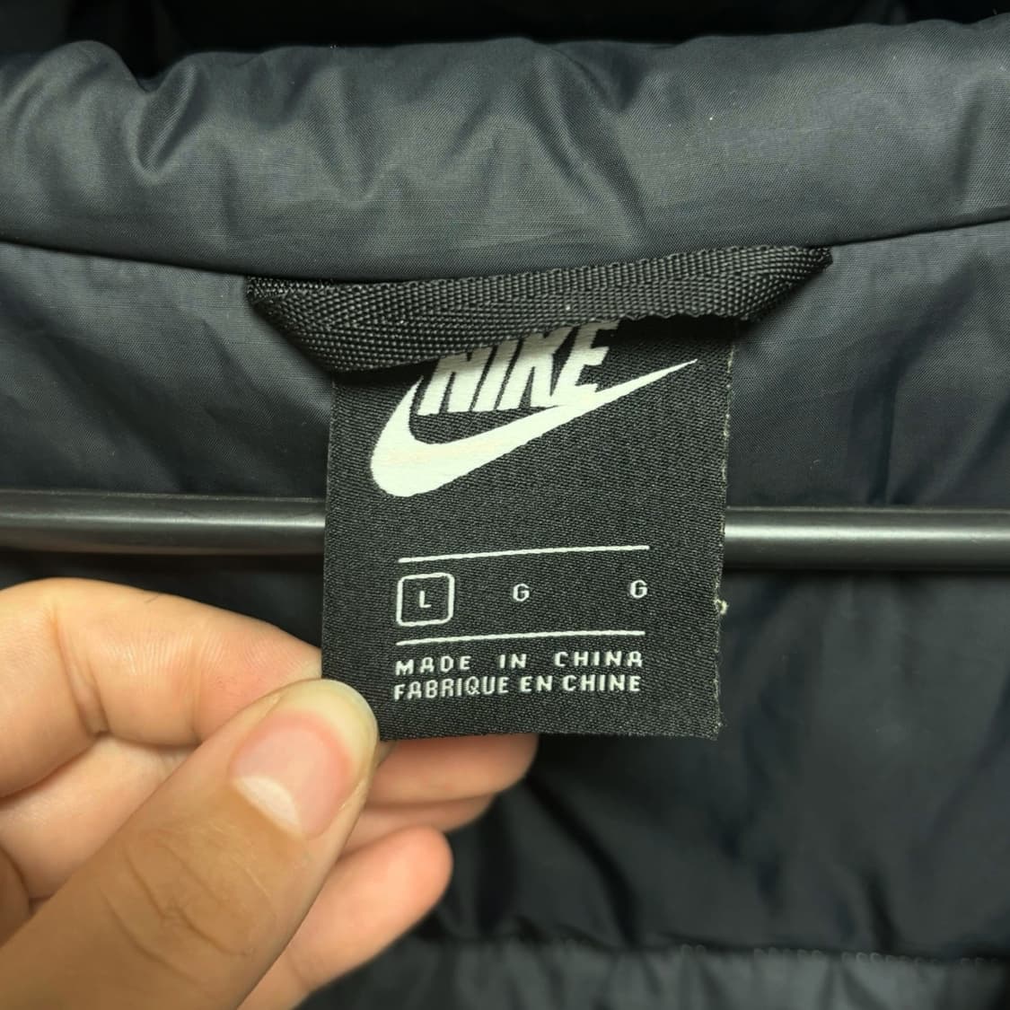 3706 나이키 블랙 오리털 덕다운 패딩 상품이미지4