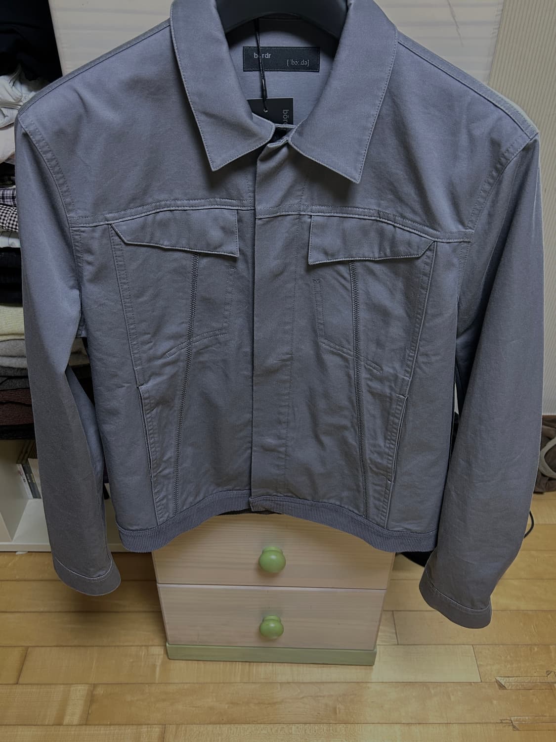 보더 bordr TRUCKER JACKET (GREY) 상품이미지1