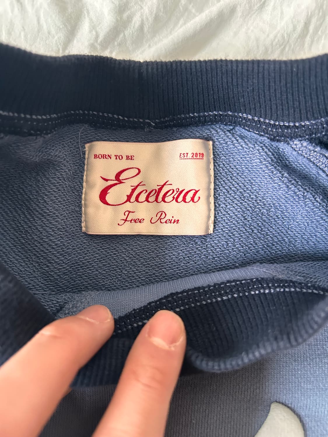 ETCE 이티씨이 해리 래글런 맨투맨 스웻셔츠 레트로 블루 L 상품이미지7