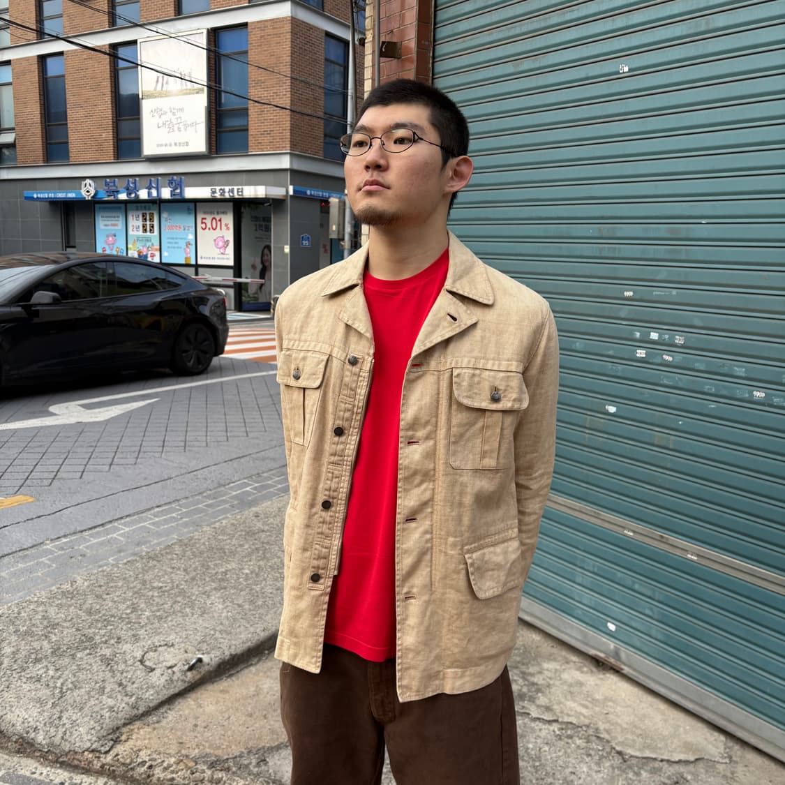 씨피컴퍼니 리넨 라이트 베이지 필드 자켓 상품이미지2