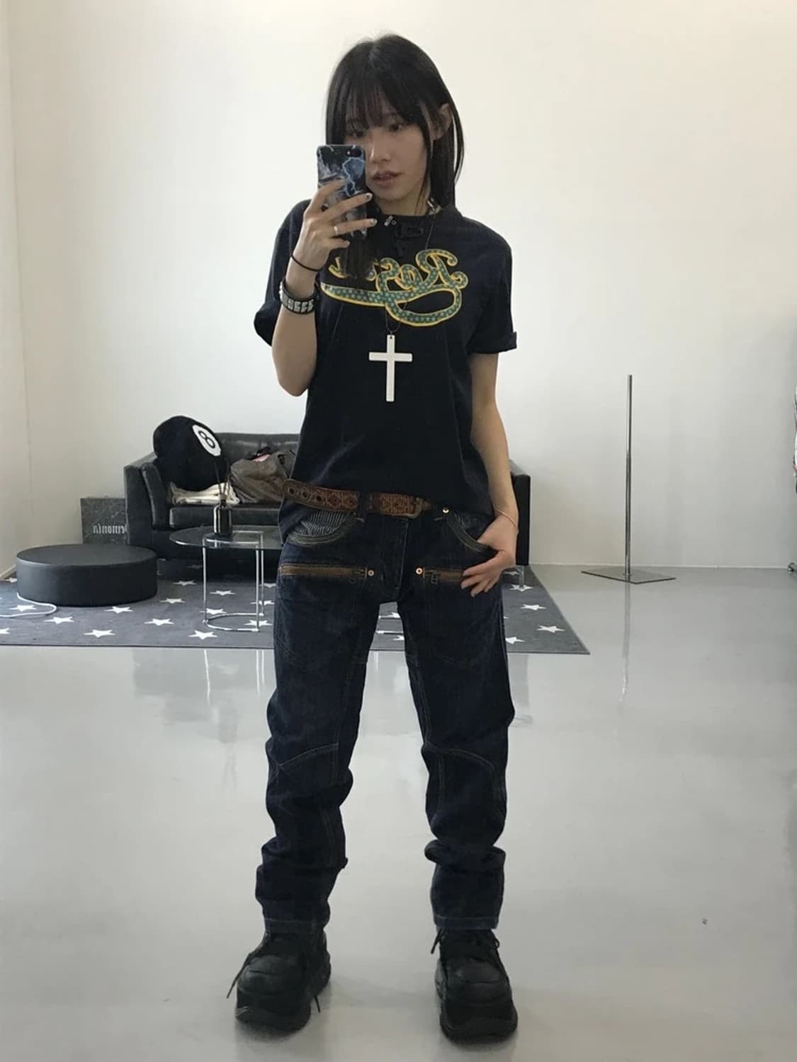 comme ca 프린팅 반팔 티 상품이미지1