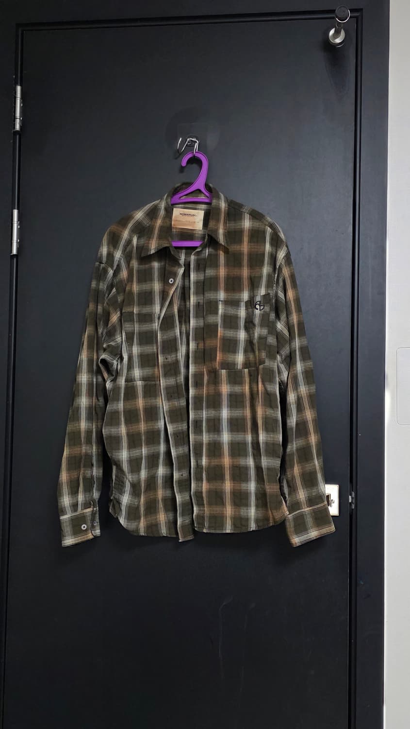 노매뉴얼 O.D 셔츠 브라운 M 상품이미지5