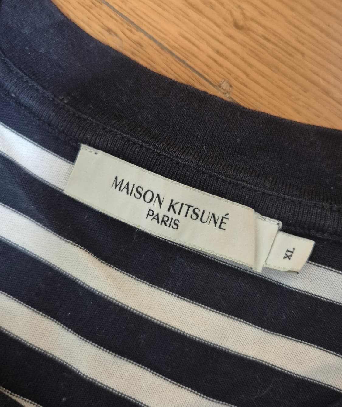 메종키츠네 스트라이프 긴팔티 XL 상품이미지3