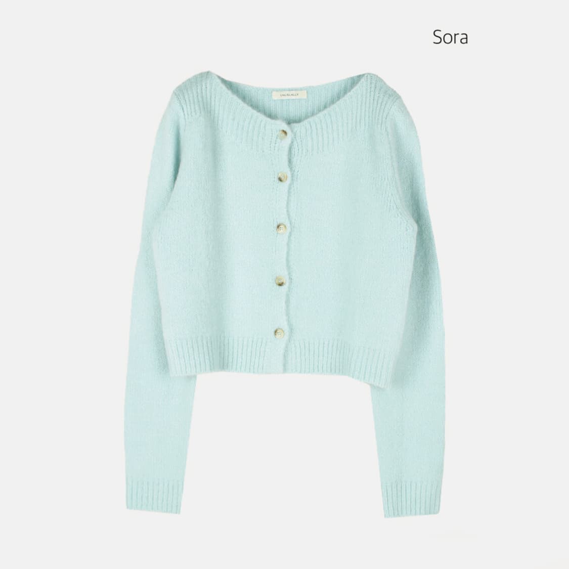 언유즈얼리(Unusually) 치코 보트넥 니트가디건 프리사이즈 새상품 상품이미지2