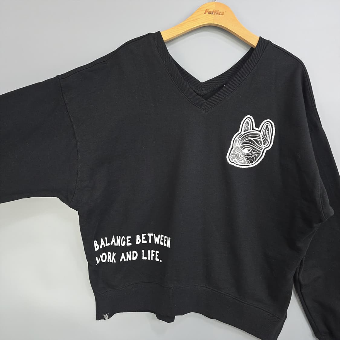 라이프워크 스프레이 라독 V넥 맨투맨 FREE 상품이미지2