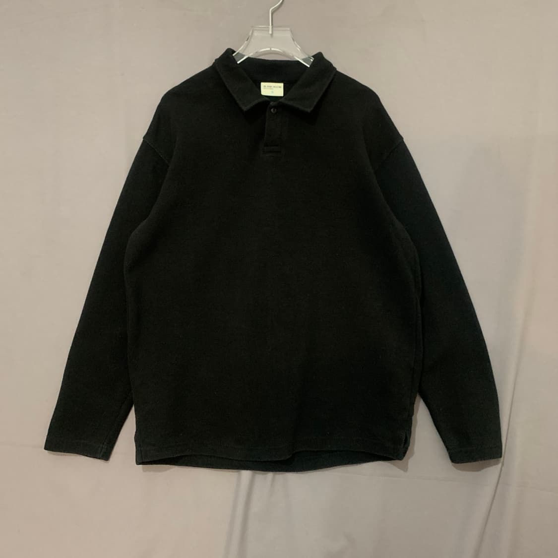 2 블랭크룸 원버튼 PK 폴로 긴팔 카라티 상품이미지1