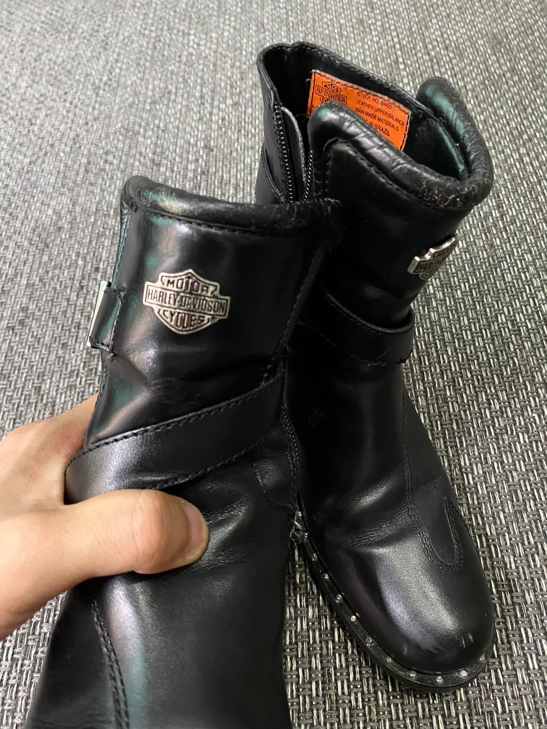 Harley-Davidson]Stud Detail Buckle Biker 상품이미지3