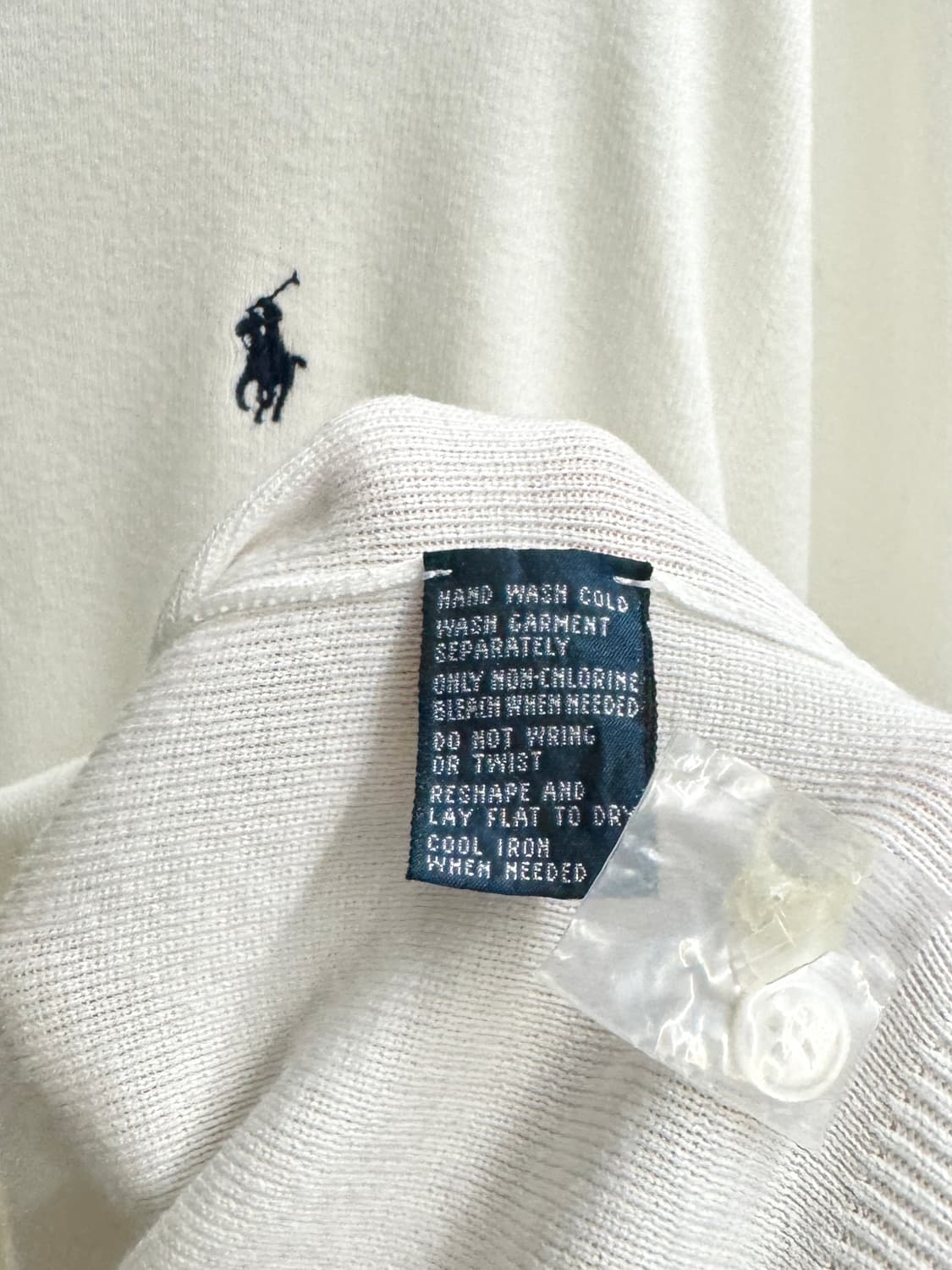 폴로 화이트 카라니트 상품이미지5