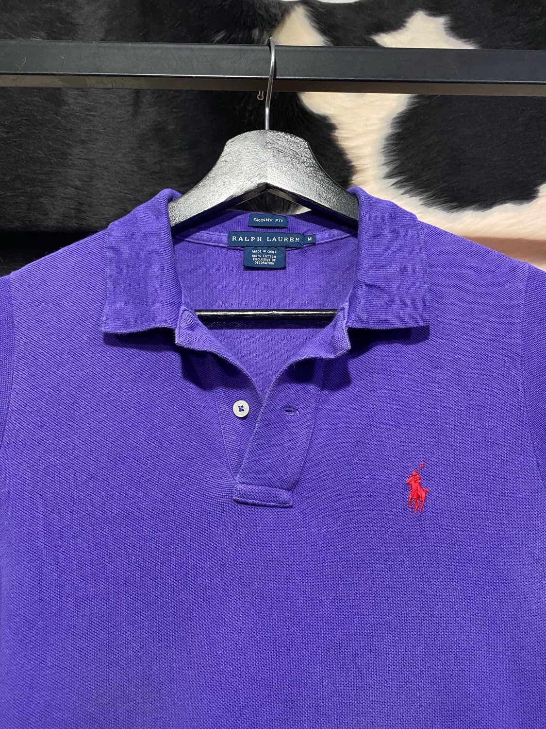 Ralph Lauren 스키니핏 퍼플 반팔 티셔츠 상품이미지2