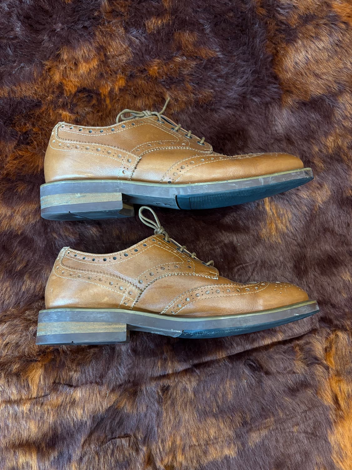 Vintage 브라운 윙팁 상품이미지3