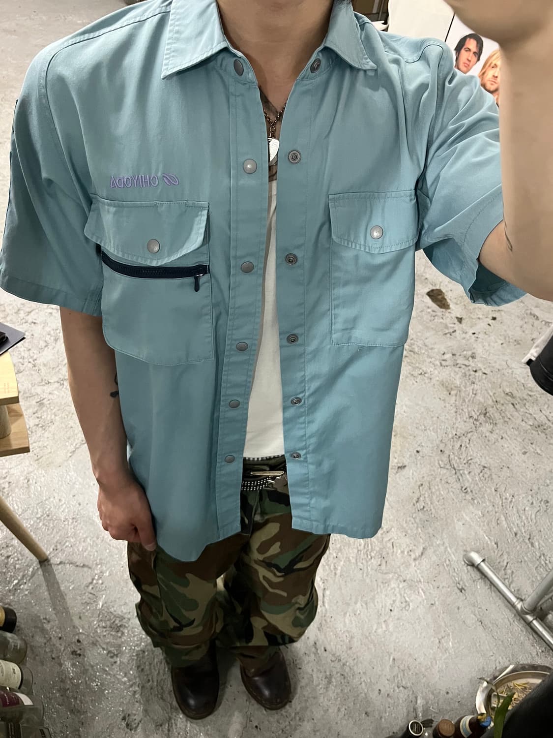 Aitoz work half shirt 상품이미지4