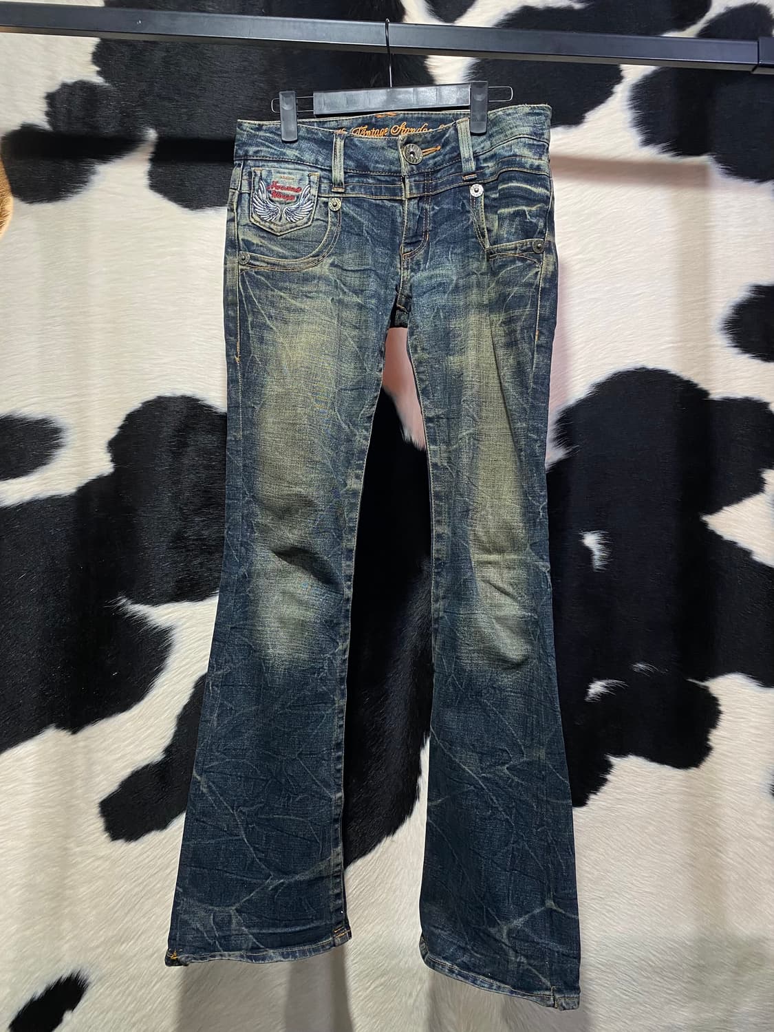 Japanese vtg 백포켓 날개 디테일 로우라이즈 부츠컷 상품이미지3