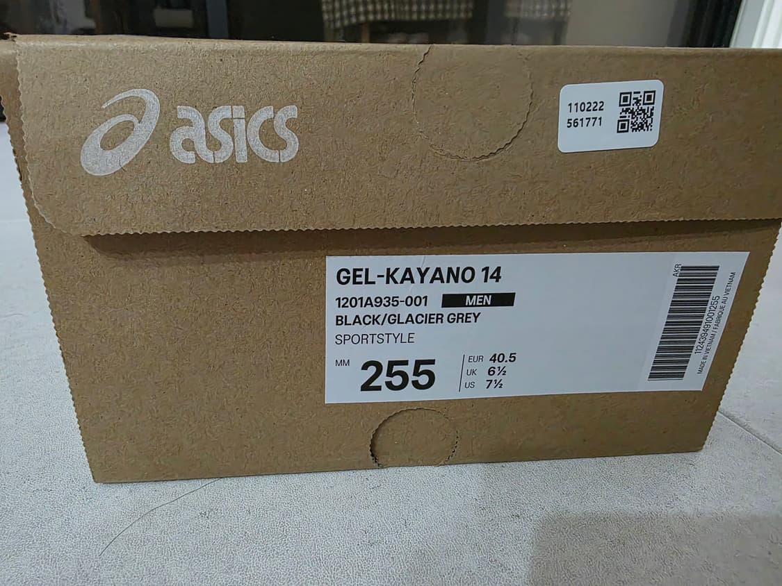 아식스 젤카야노 14 블랙 글레이셔 그레이 (255) 상품이미지4