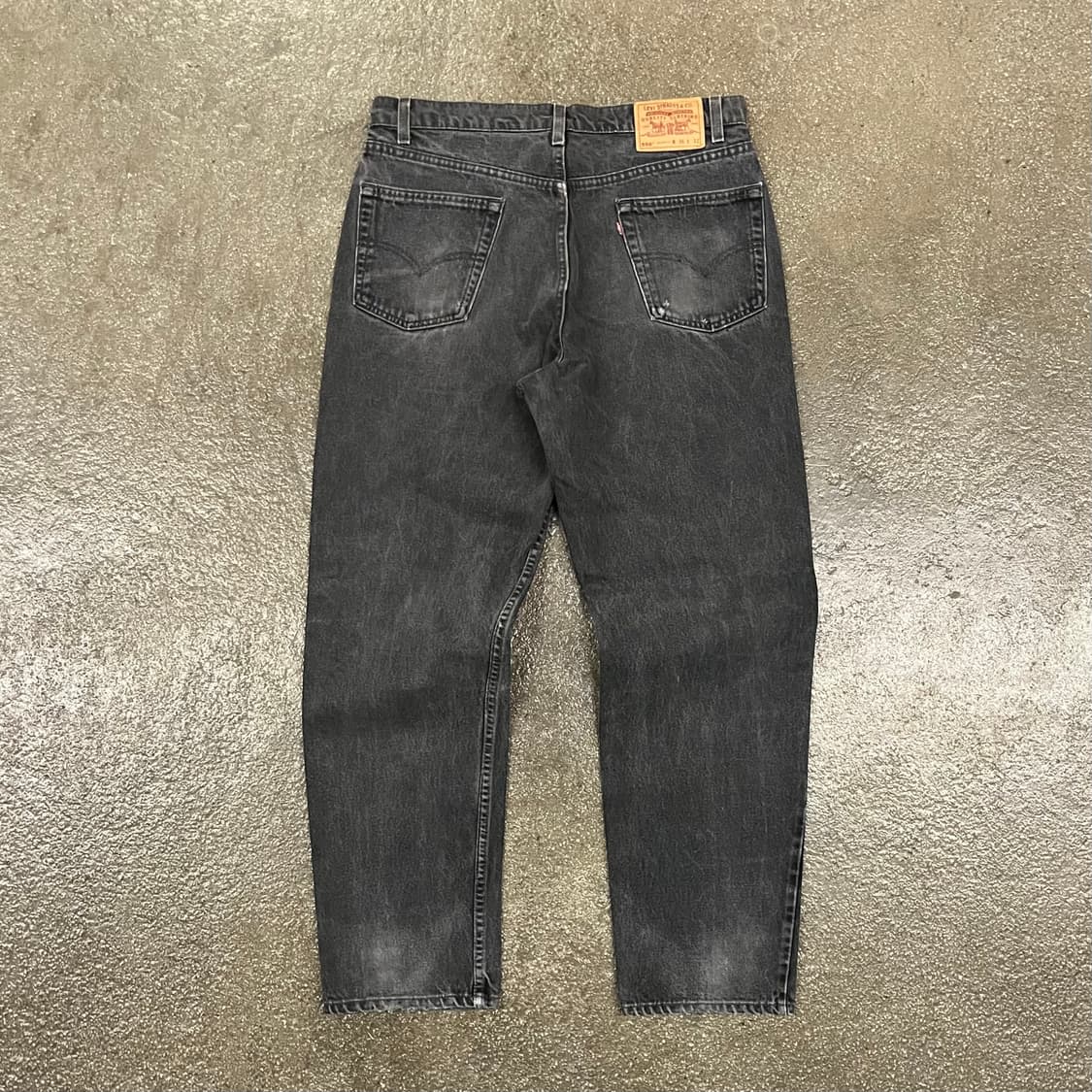 90s USA 리바이스550 블랙진 (35“) 상품이미지2