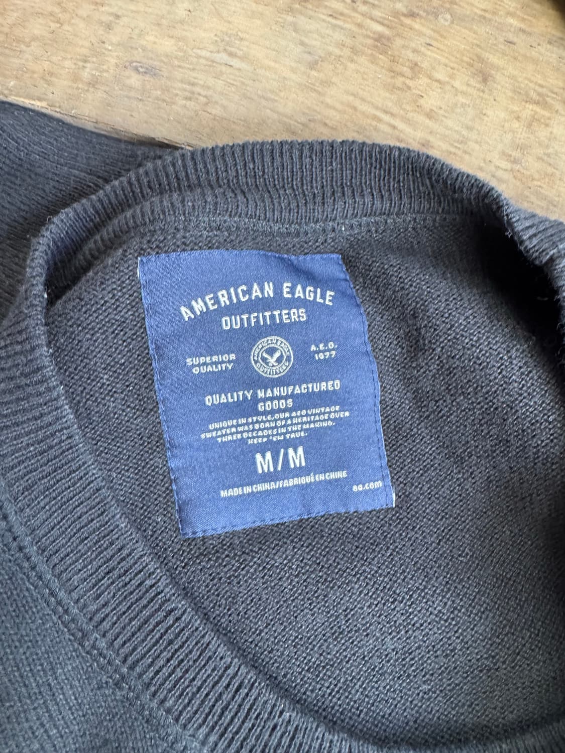american eagle 아메리칸이글 자수 패치 니트 상품이미지6