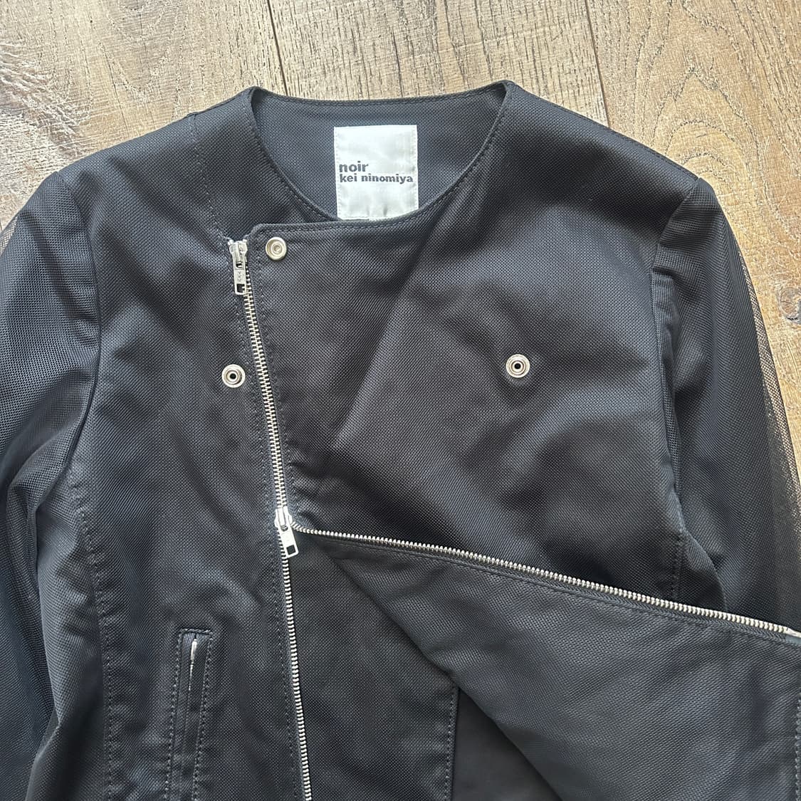 Tulle Layered Rider Jacket 상품이미지5