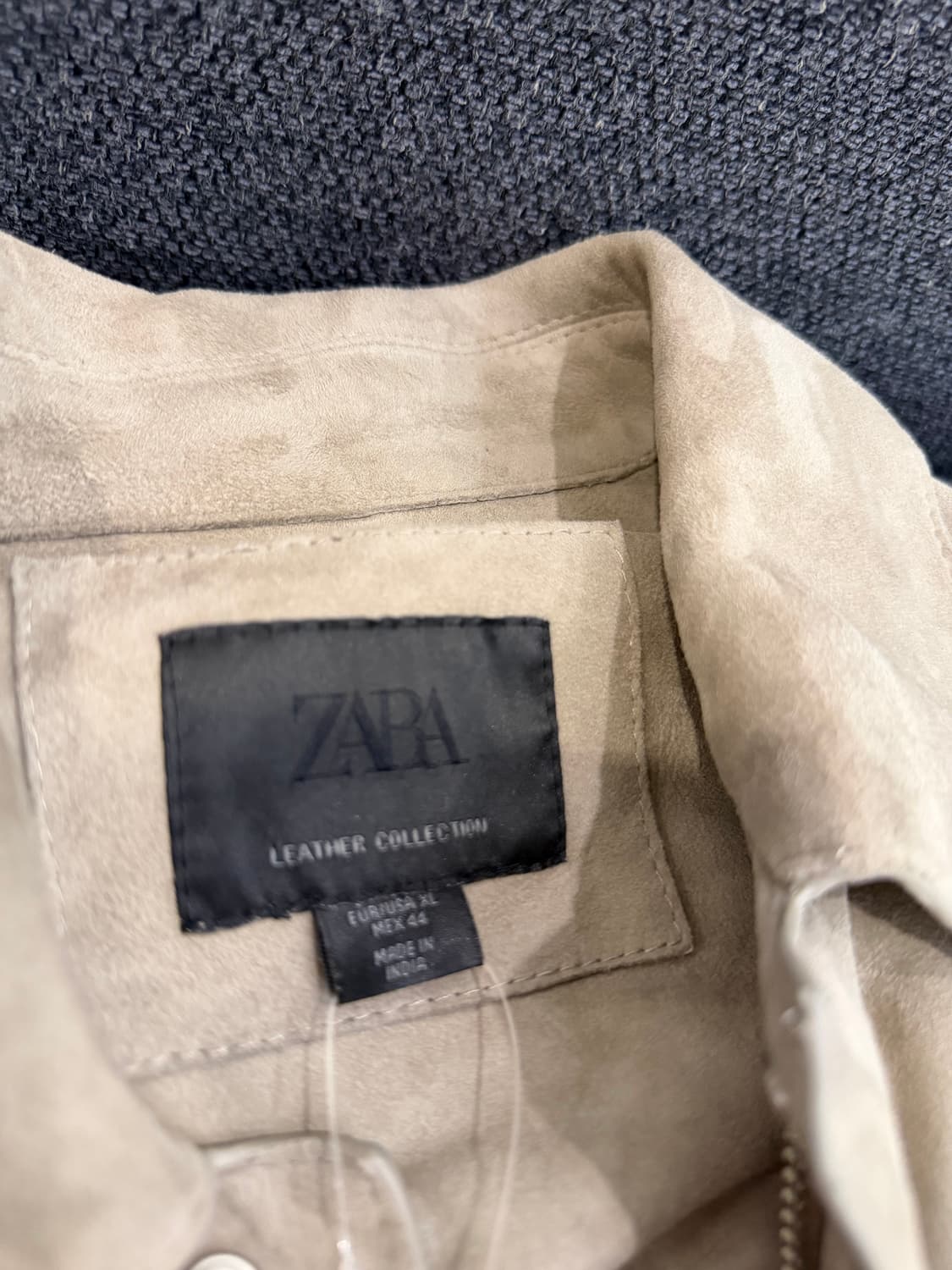 자라 레더 컬렉션 스웨이드 포켓 리얼레더 자켓 상품이미지9