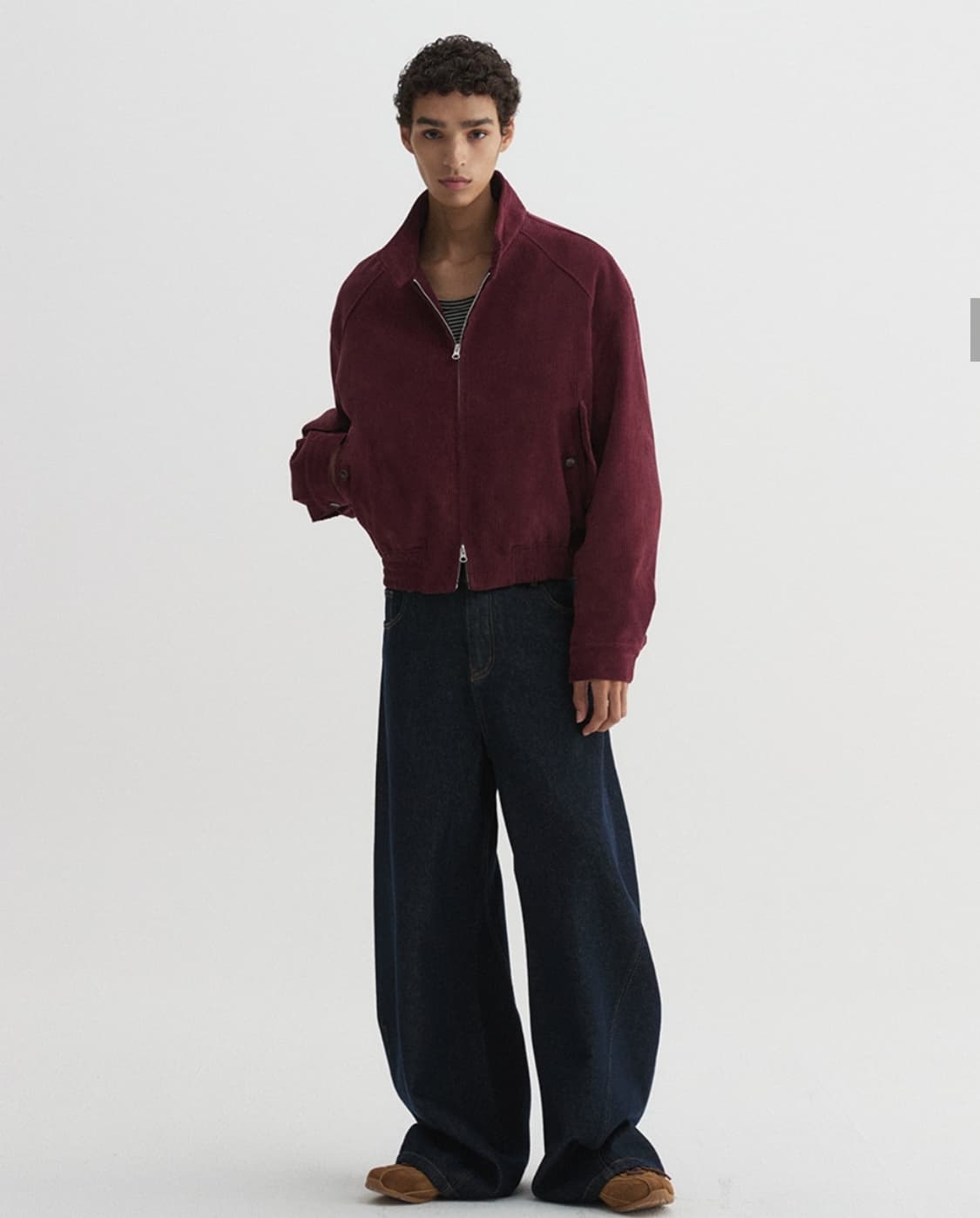 DNSR 디앤에스알 코듀로이 해링턴 크롭 점퍼 상품이미지4