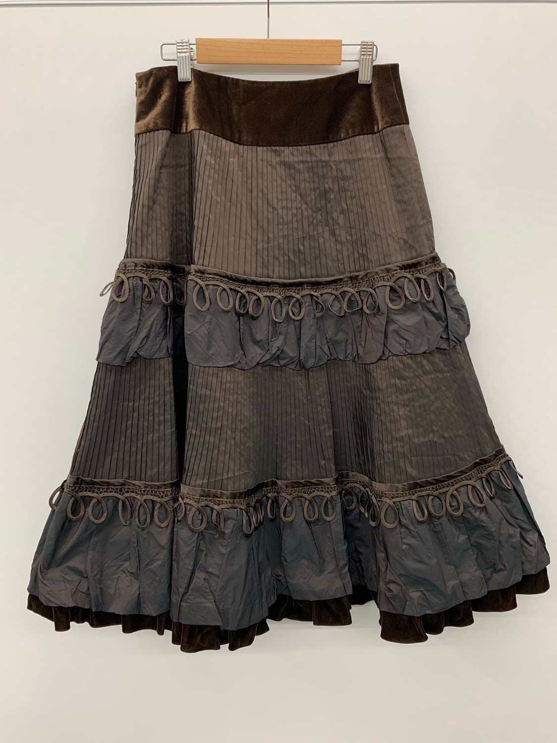 Hiroko koshino  믹스드 플레어 스커트 상품이미지6