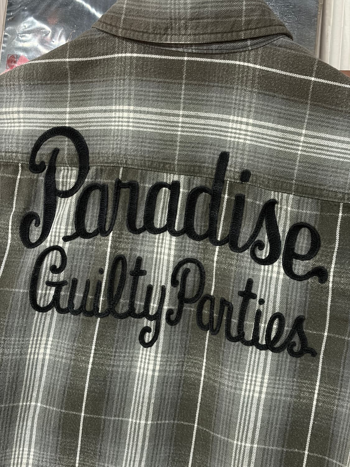 Wacko maria 와코마리아 자수 체크 셔츠 S 상품이미지8