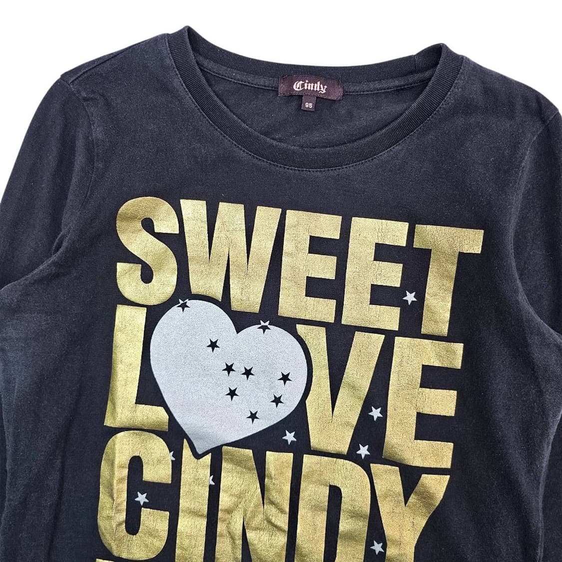  CINDY 레터링 긴팔 티셔츠 상품이미지2