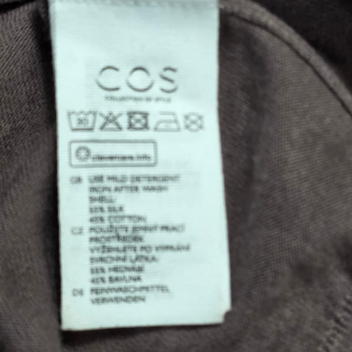 0174 COS 니트 폴로티 M / 실크55 코튼45 / 미니멀 상품이미지6