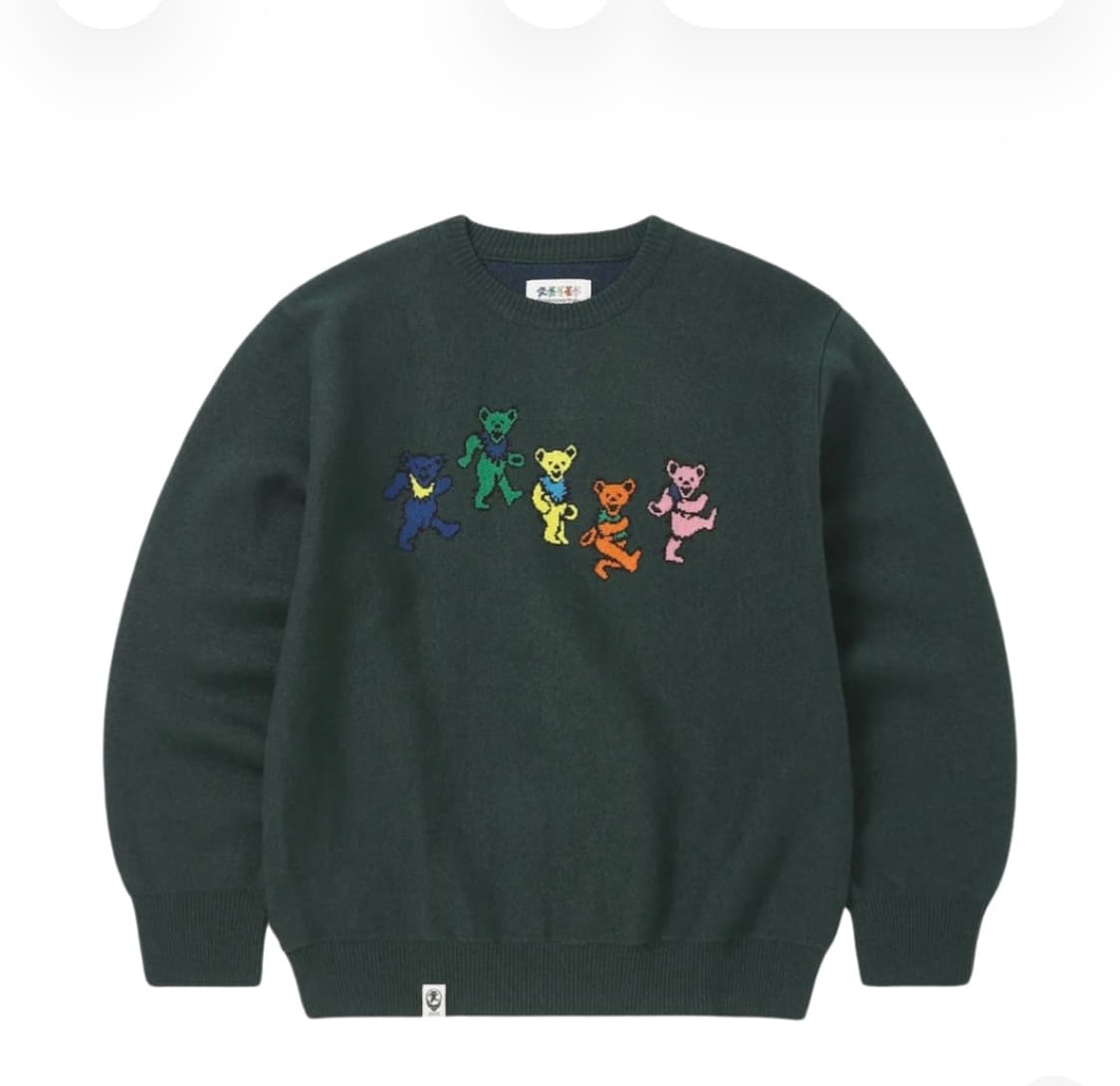 디스이즈네버댓 x 그레이트풀 데드 댄싱 베어 니트 상품이미지1