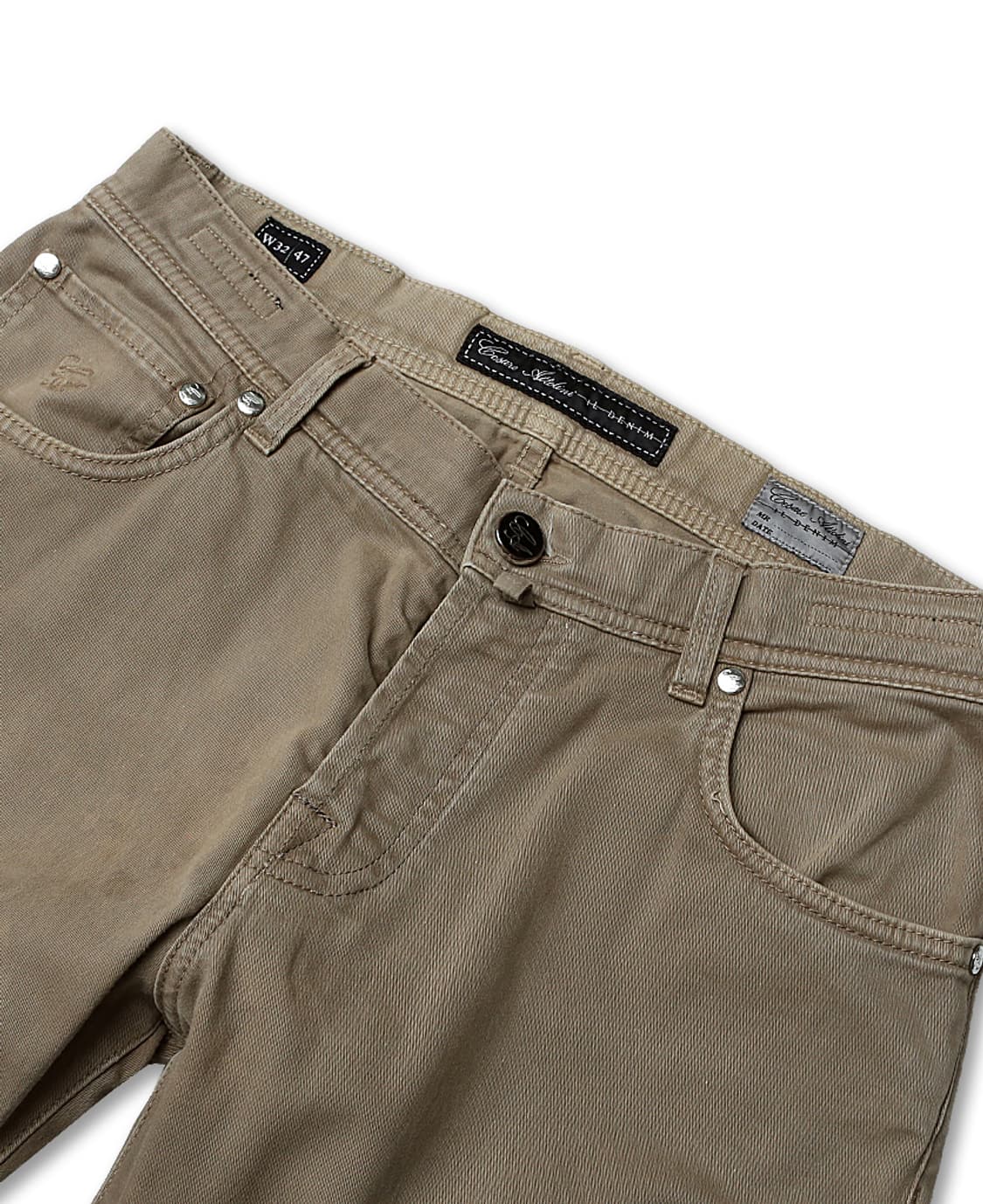 체사레 아톨리니 [Cesare Attolini] 빈티지 카키 브라운 데님 상품이미지3