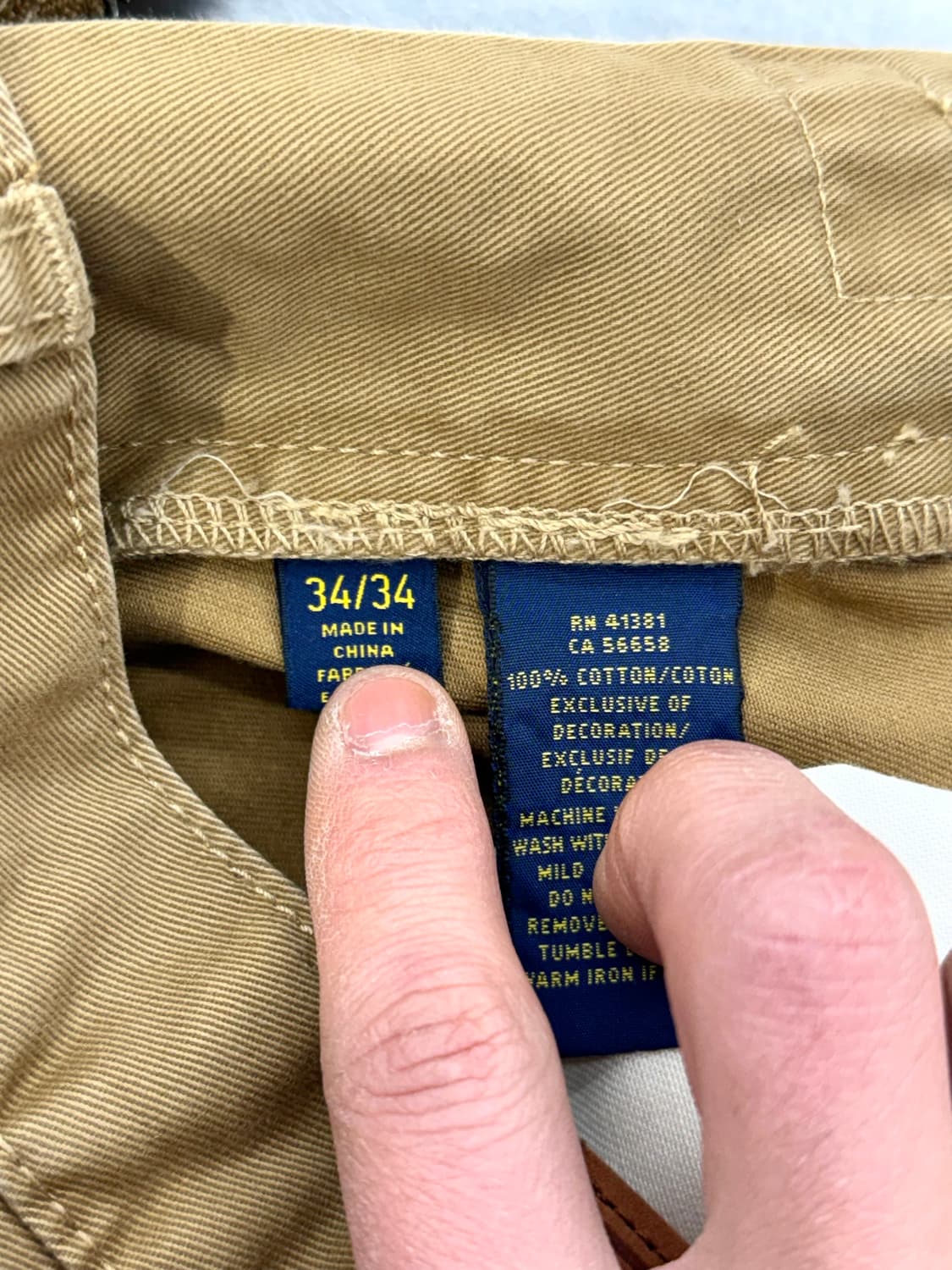 폴로 랄프로렌 카멜 코튼 스트레이트 치노 팬츠 상품이미지8