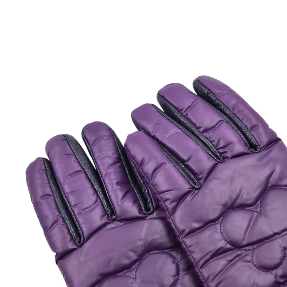 04s 안나수이 퍼플 나비 패디드 레더 장갑 상품이미지3