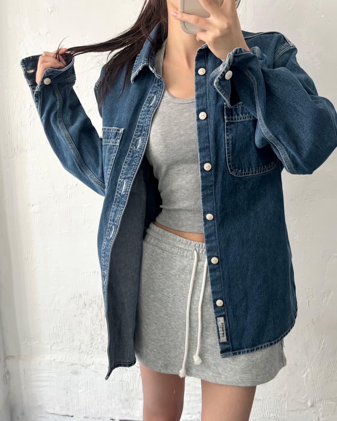 Carhartt 칼하트 중청 컬러 포켓 데님 셔츠자켓 상품이미지3