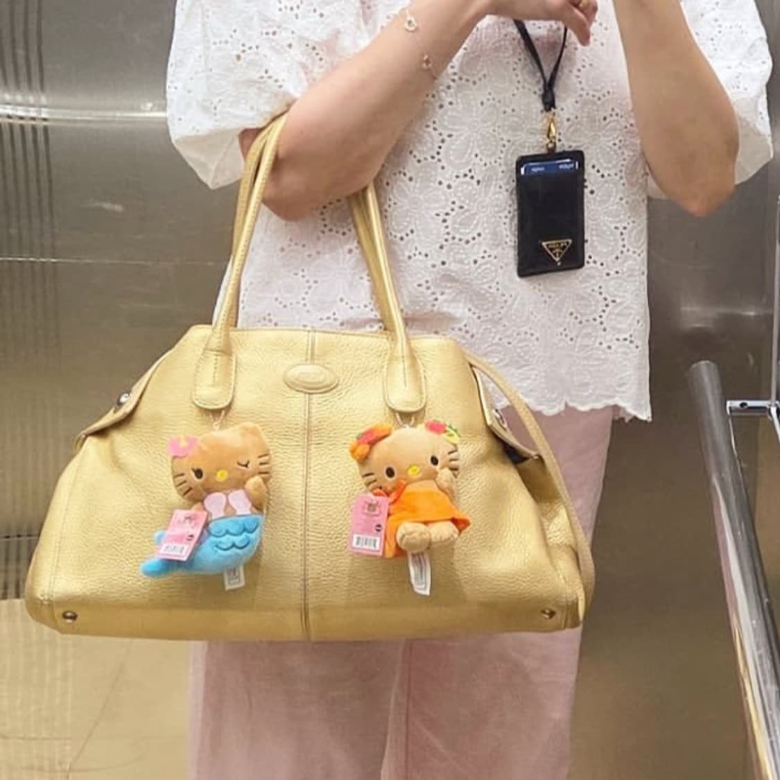 TOD'S 토즈 정품 케이프 골드 쇼퍼백 숄더백 토트백 투웨이백 상품이미지9