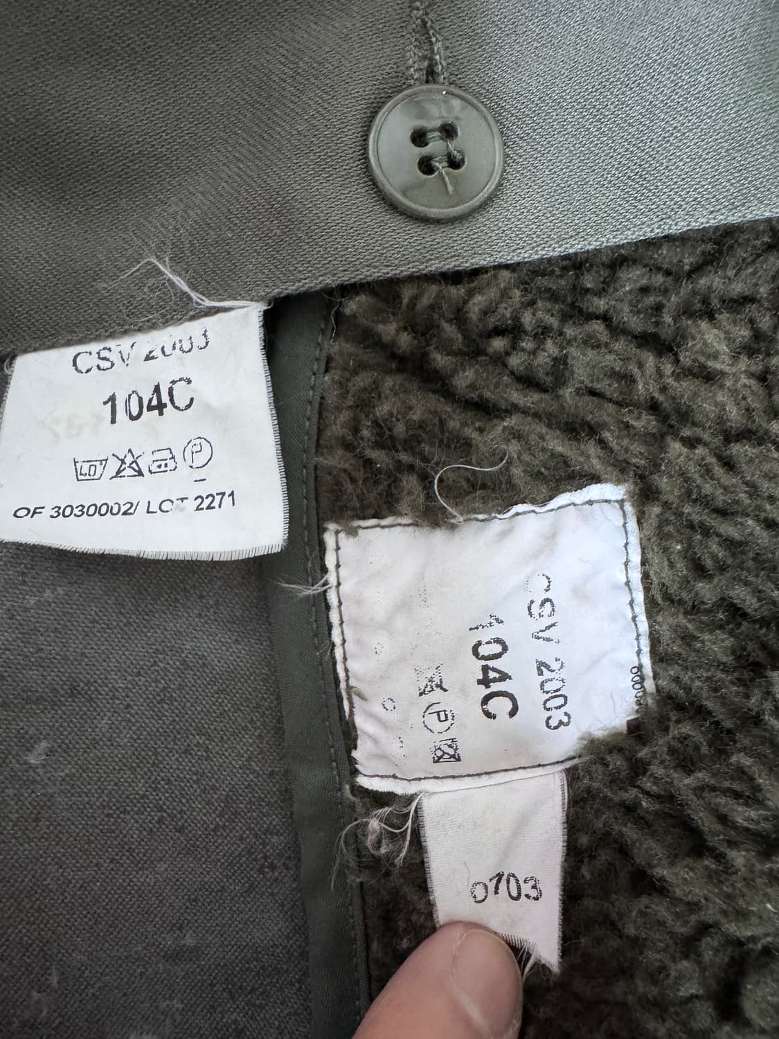 빈티지 00s 프랑스군 FRENCH ARMY F2 콜드웨더 파카 104C 상품이미지5