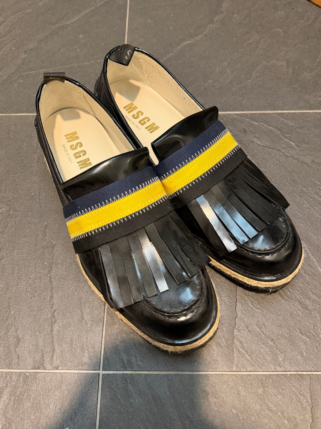 MSGM 프린지 밴드 에스파드류 슬립온 로퍼 상품이미지2