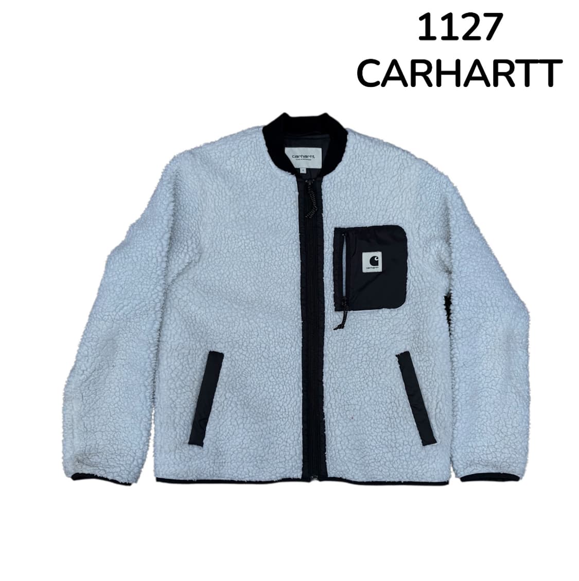 칼하트 양털 플리스 뽀글이 화이트 S 상품이미지2