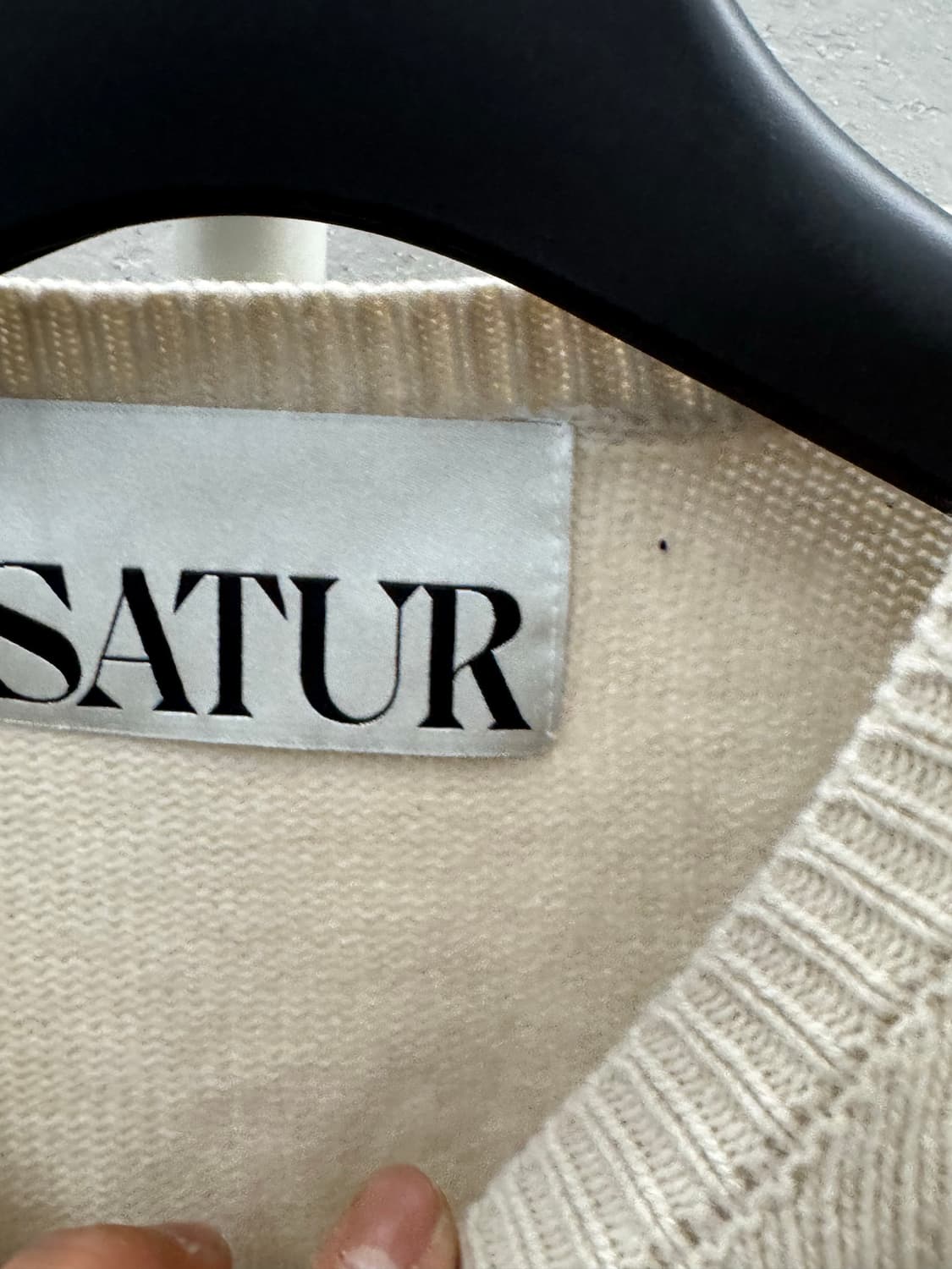 SATUR 니트 아이보리 L 상품이미지5
