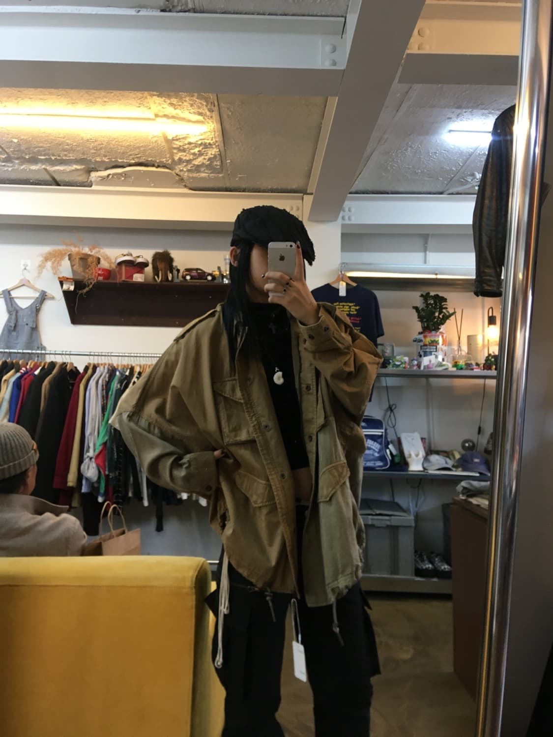  디젤 케이프 망포 쉐잎 밀리터리 베이스 자켓 상품이미지1