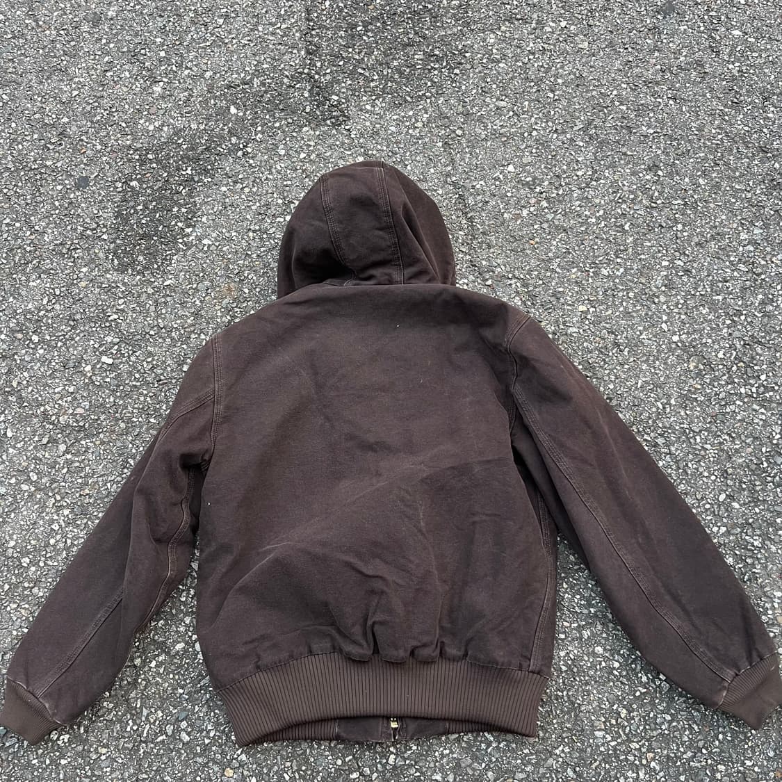 00년대 칼하트 브라운 후드집업 상품이미지7