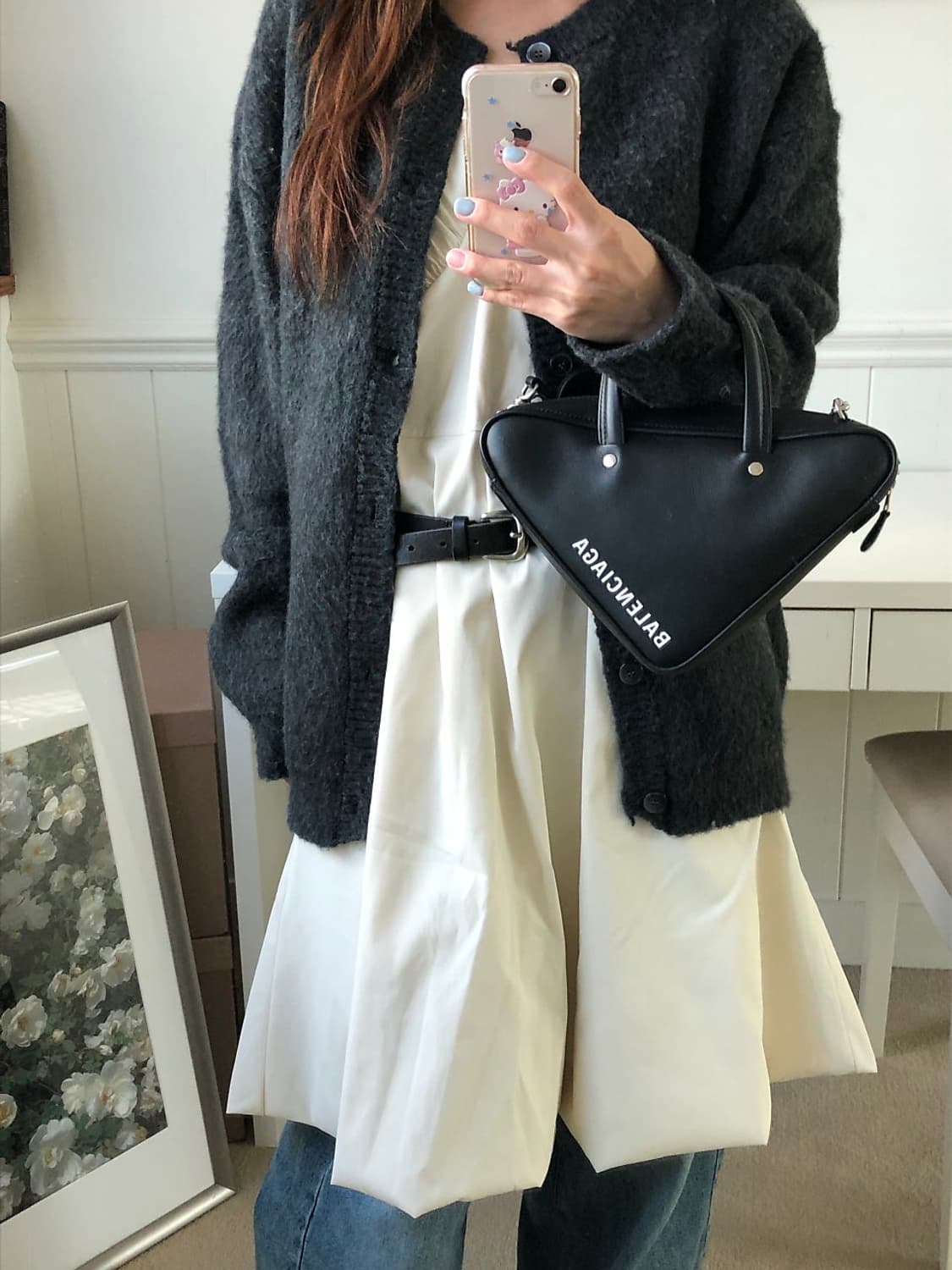 발렌시아가 트라이앵글 크로스백 토트백 상품이미지9