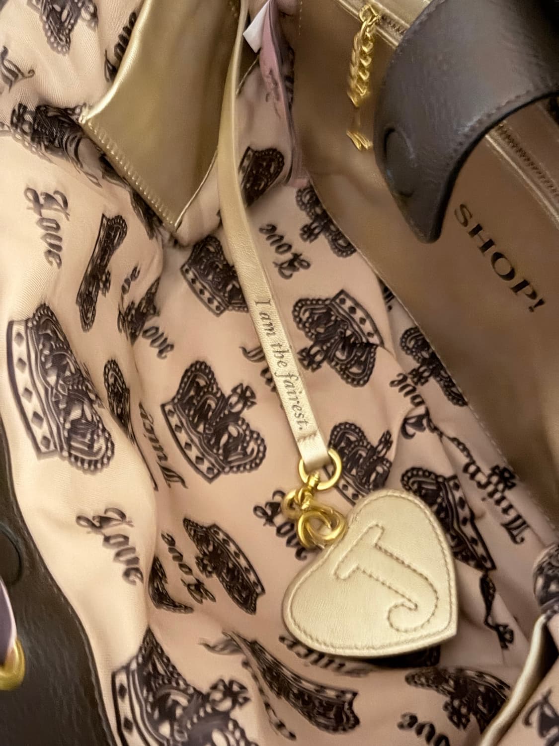 쥬시꾸뛰르 스코티독 데이드리머 토트백 빈티지 갸루 상품이미지7