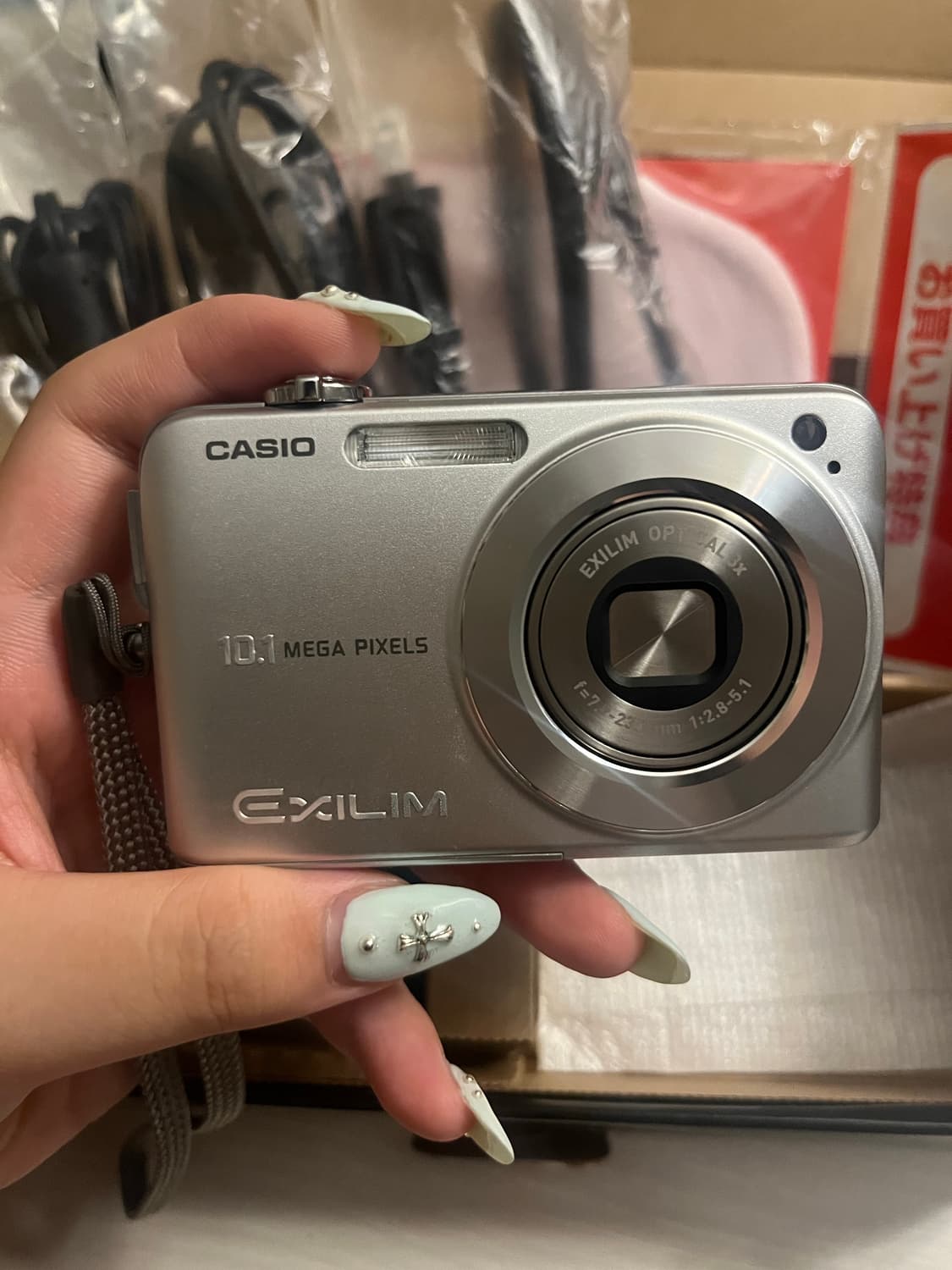 카시오 엑슬림 z1050 casio exlim 실버 풀셋 풀박 판매 상품이미지2