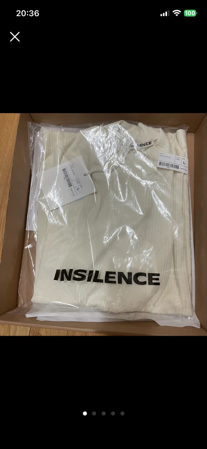 인사일런스 리브드 모크넥 탑 CREAM L사이즈 상품이미지5