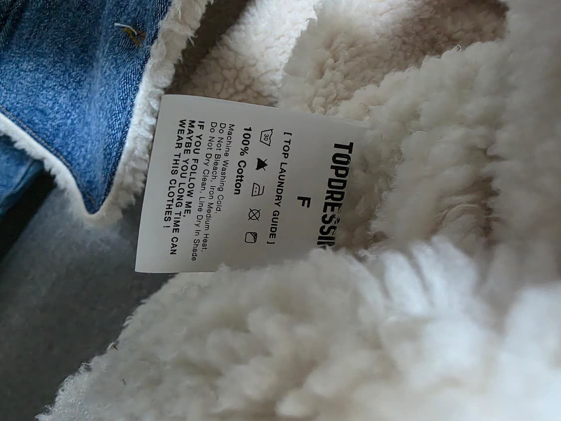 탑드레싱 베어 데님자켓 상품이미지5