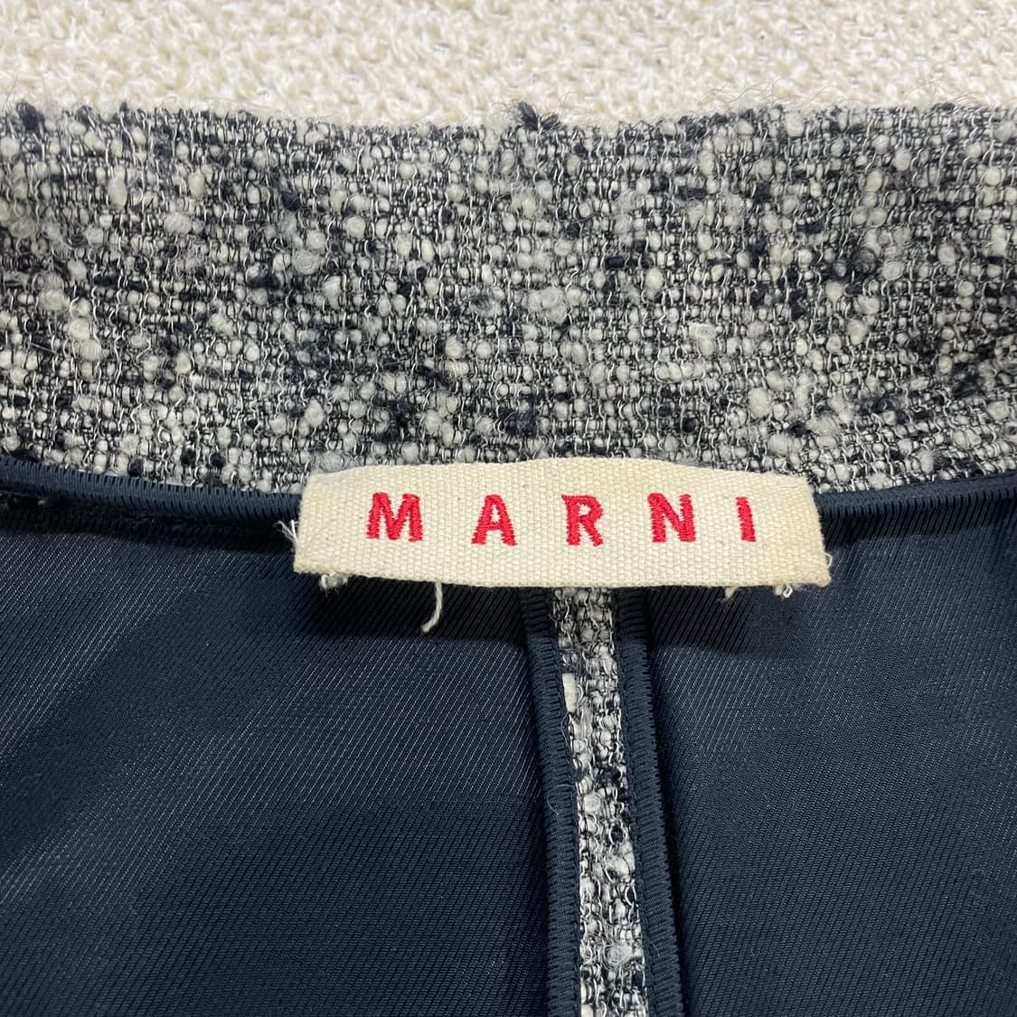 마르니 Marni 부클 헤링본 더블 코트 상품이미지5