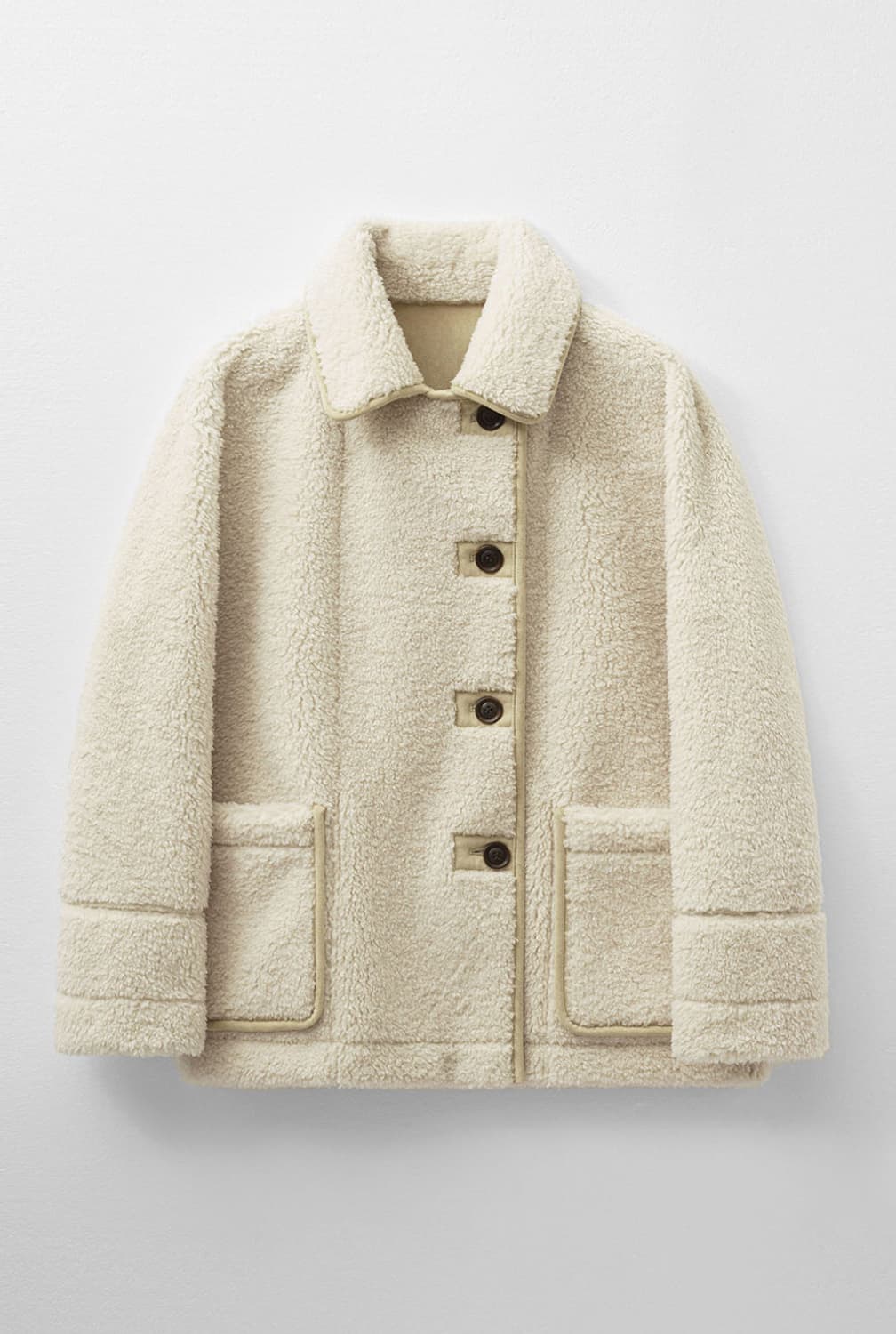 몽돌 리버시블 스웨이드 무스탕 베이지 상품이미지3