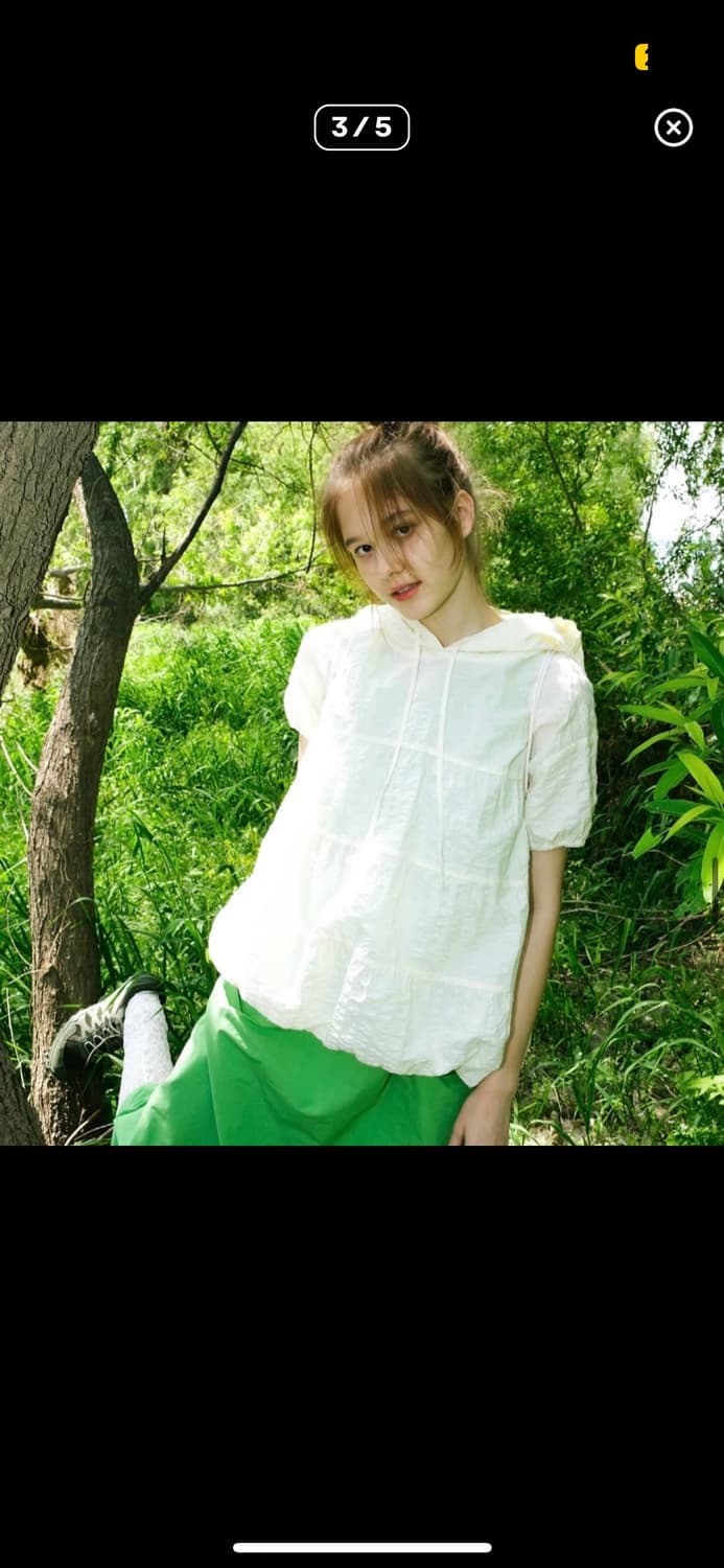 페스토 셔링 하프 슬리브 후드 상품이미지3