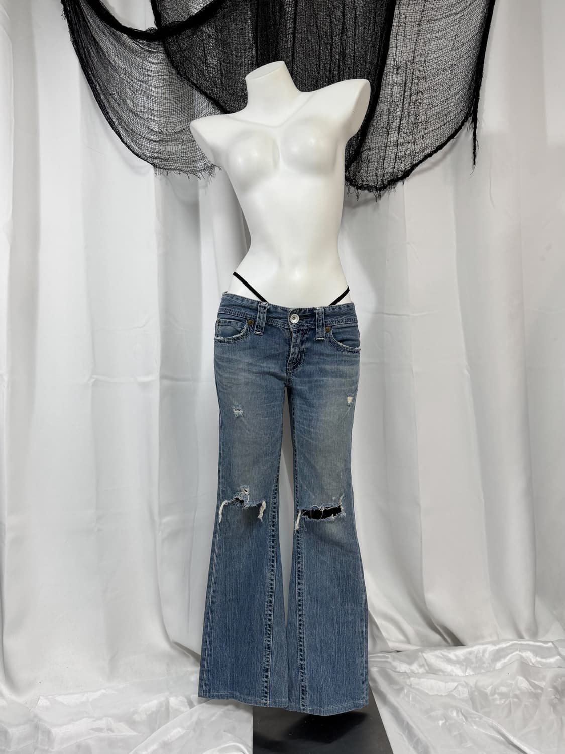 denim damage pants 상품이미지1