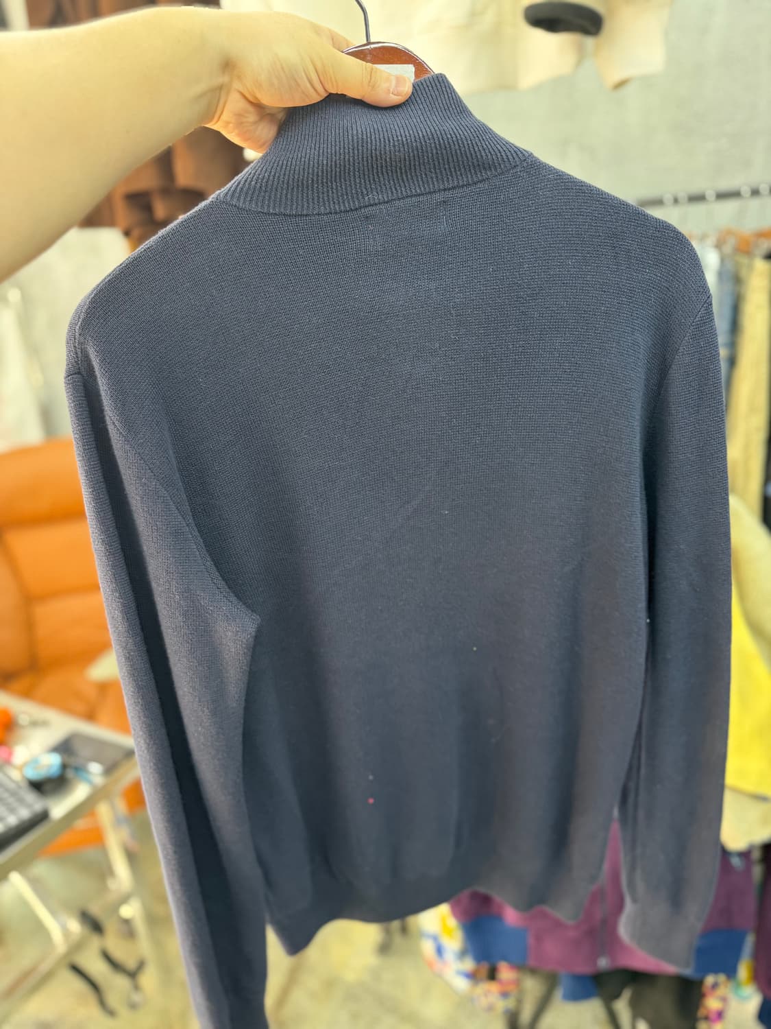 폴로 반집업 니트 상품이미지3