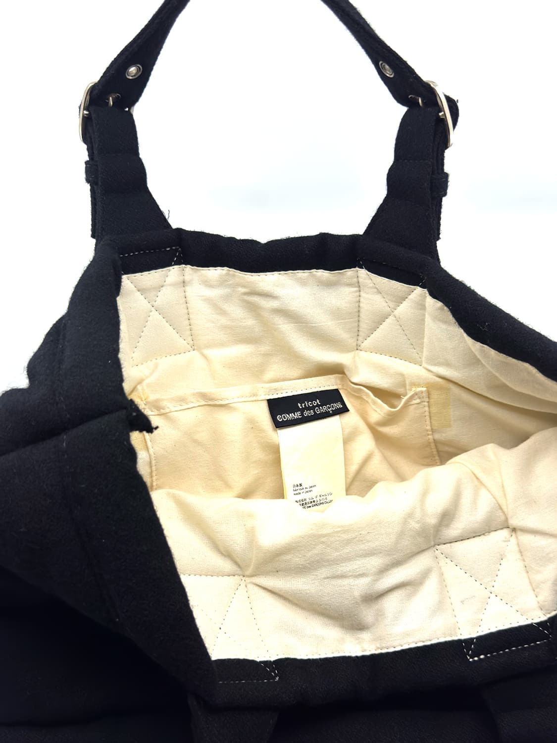 Comme des Garçons Quilted Wool Tote Bag 상품이미지3