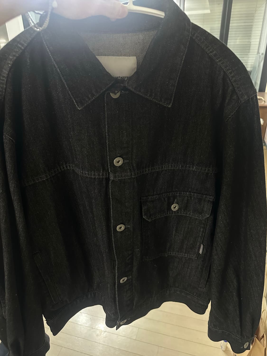 에스피오나지 데님 트러커 자켓 블랙M 상품이미지2